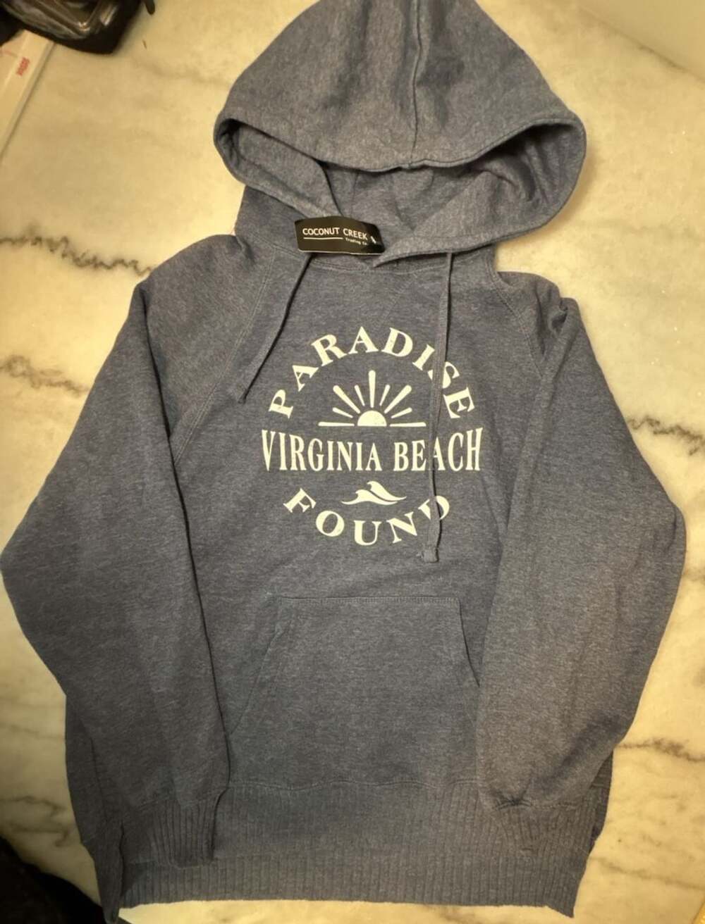 Coconut Creek Virginia Beach Hoodie Blue